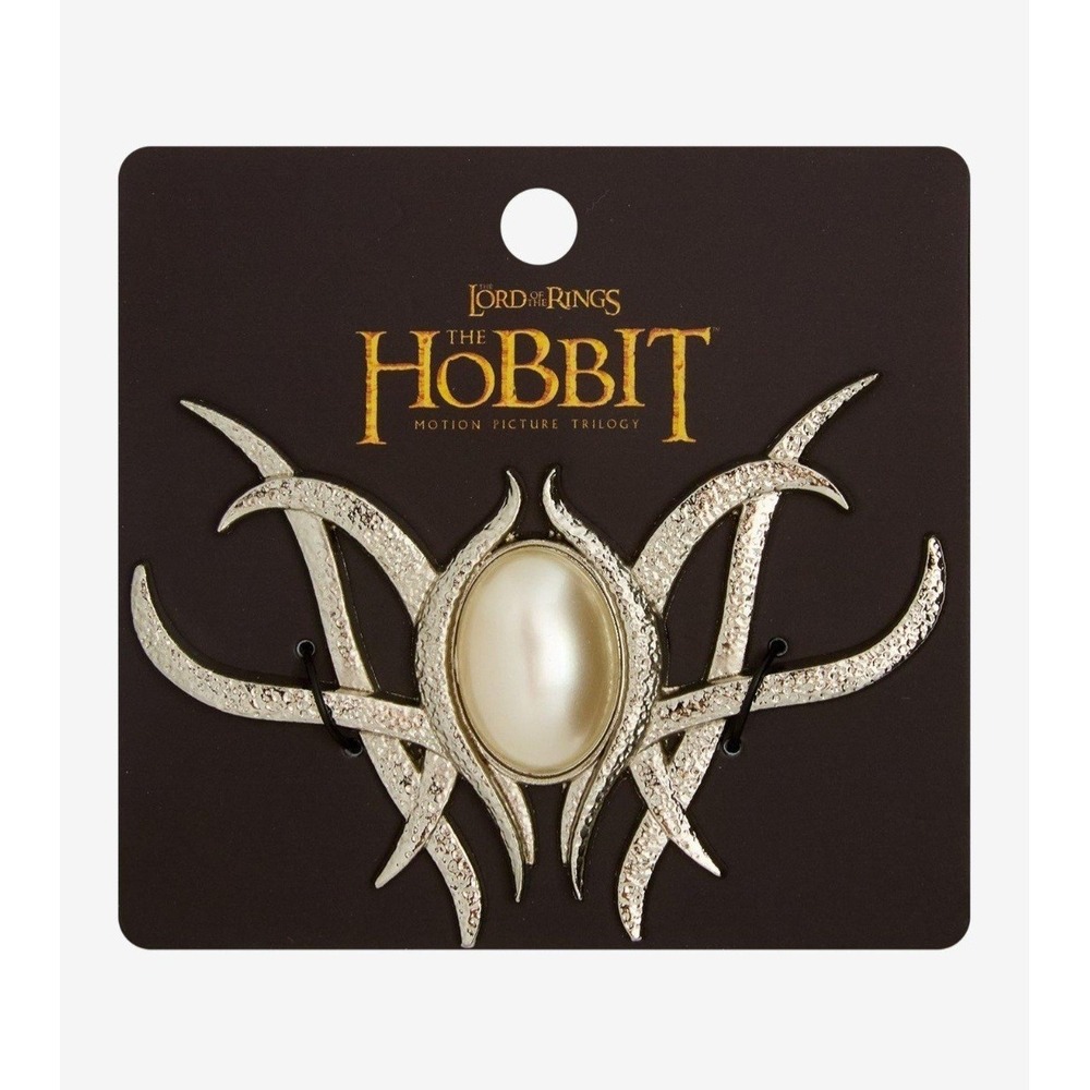 NEW The‎ Lord Of The Rings Galadriel Replica Brooch Metal Faux Pearl Pin